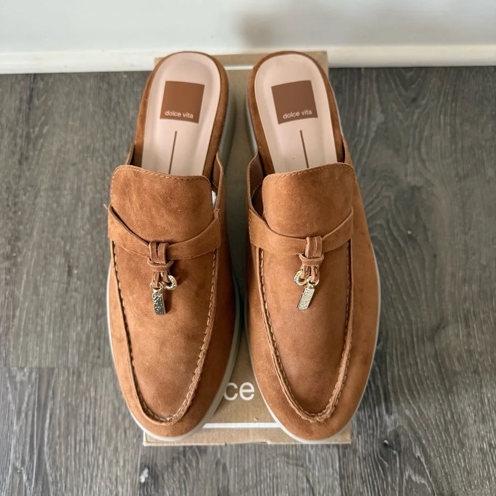 DOLCE VITA Dolce Vita Women's Lasail Loafer Brown Suede 10 - Picture 3 of 8